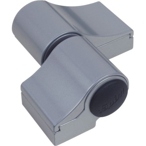Fapim – Paumelle pour meuble 2 lames loira+ – Entraxe 93 mm – Dimensions A 46,5 mm – Dimensions B 46,5 mm – Finition gris RAL7016 mat