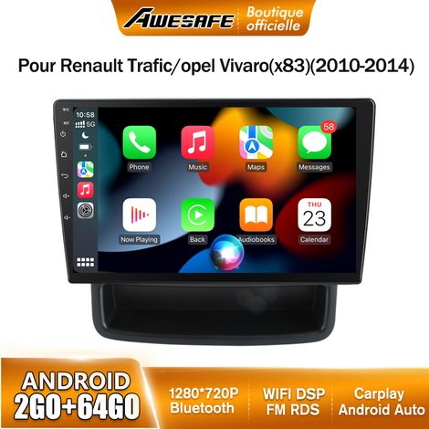 AWESAFE Autoradio Android 13 pour Renault Trafic opel Vivaro(x83) (2010-2014) 2Go+64Go 10'' Écran Carplay GPS Android Auto (1/5)