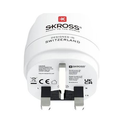 ADAPTATEUR DE VOYAGE PRISE EUROPE VERS ANGLETERRE SKROSS