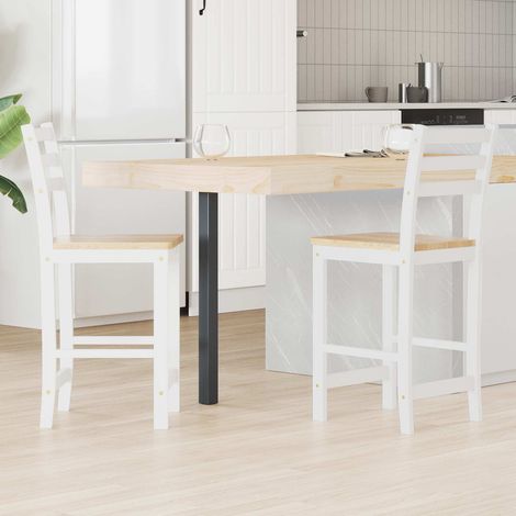 Esszimmerstühle 2 pcs Weiß 40 x 47,5 x 99,5 cm