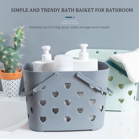 Cestas para la ducha，Soporte para botellas de baño，Estante para ducha，Estante para ducha，Organizador de baño，Soporte para champú，Plástico，Gris (1/4)