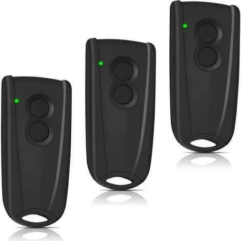 433,92 MHz Fernbedienungs-3er-Pack für Hormann EcoStar, Liftronic und Portronic D2500, D5000 und S4000 Garagentore – Grüne Kontrollleuchte (1/5)