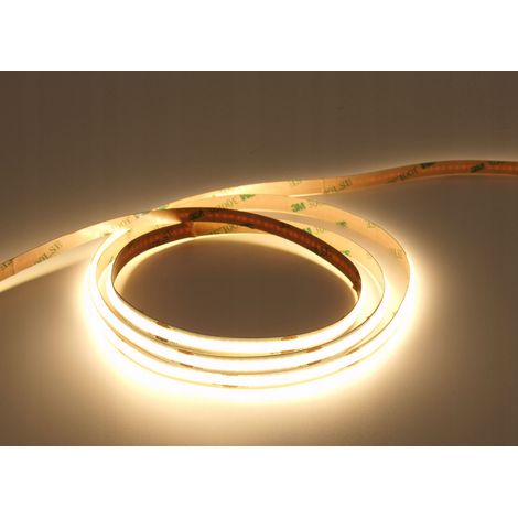 Striscia LED COB 5W/m 12V 3000K - 5m (1/5)