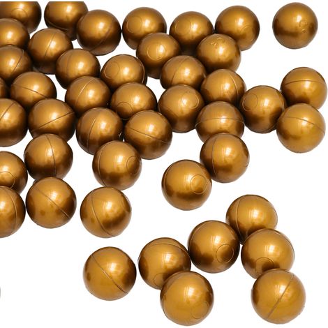 LittleTom 50 Boules en PE 5,5cm de diamètre pour remplir piscine bébé Doré (1/5)