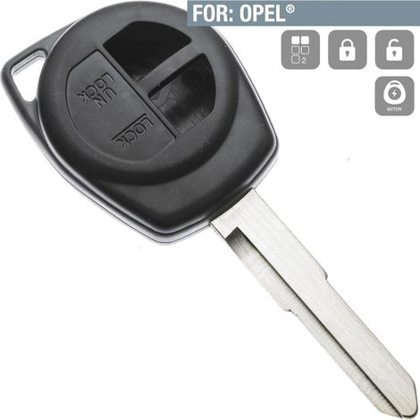 Boitier Plip de remplacement 2 Boutons pour Opel Agila