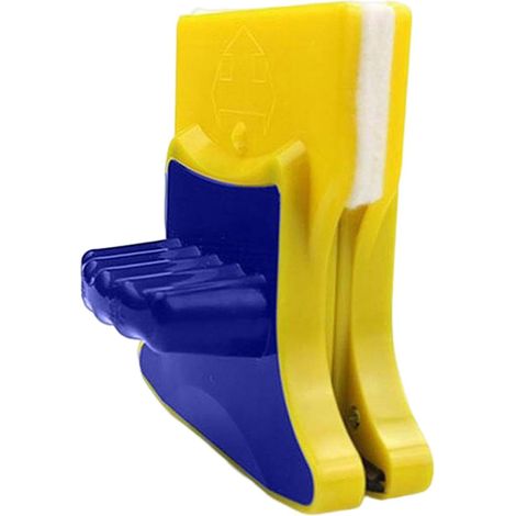 CCYKXANettoyant magnétique pour vitres,Brosse de nettoyage pour vitres double nettoyeur de vitres magnétique avec corde de 1,2 m pour nettoyer les vitres (1/5)