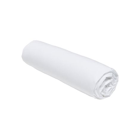 Today Drap housse Essential blanc bonnet 30 cm coton