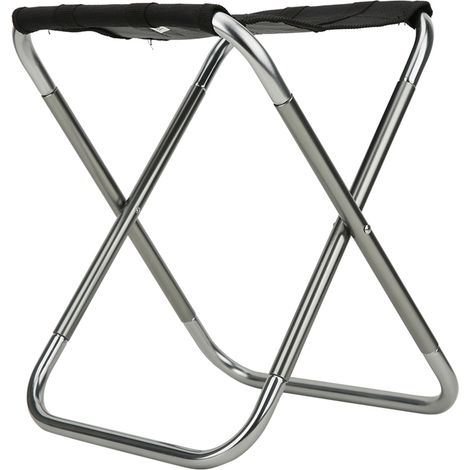Tabouret de pêche portable pliable d'extérieur en alliage d'aluminium aéronautique 7075 et polyester Oxford 600D, couleur canon de fusil (1/5)