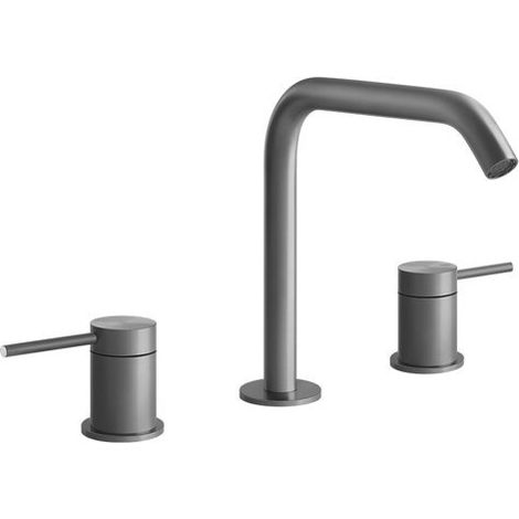 Gessi316 Flessa Mélangeur lavabo 3 trous, avec bec H=162 mm x
