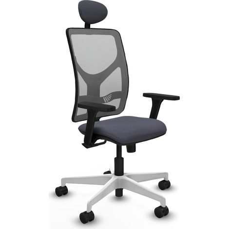 Silla de oficina piqueras y crespo Motilla gris malla cómoda (1/2)