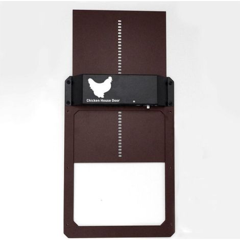 Porte de poulailler automatique Capteur lumineux Ouverture/fermeture autonome Sécurité renforcée pour volailles (1/5)