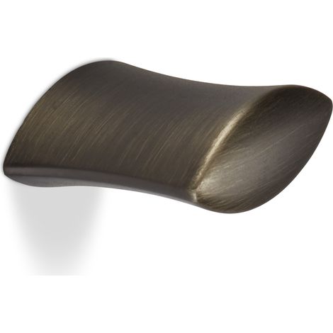Möbelknopf SW77 BA 16 mm Edelstahloptik dunkel (1/2)