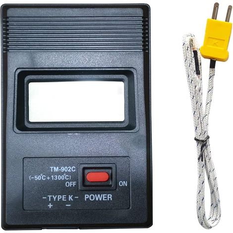 Compteur numérique de température (-50 à 1300 ° C), thermomètre de Type K + sonde, TH07