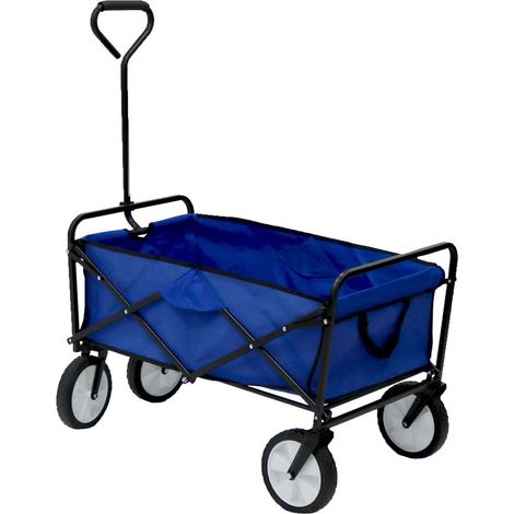 Oypla Blue Heavy Duty Foldable Garden Festival Trolley Folding Cart (1/5)
