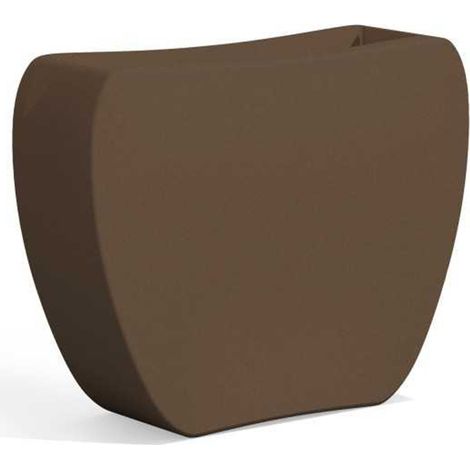 Vaso da giardino in resina doppio verso double face 100x31 cm h 80 mod. Heart colore Bronzo (1/5)