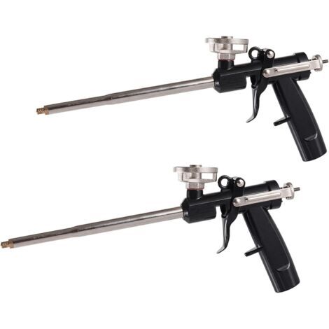Ensemble de pistolet à mousse polyuréthane professionnel en 2 pièces, pistolet à cartouche, adapté au jointoiement, au remplissage et à l'étanchéité.