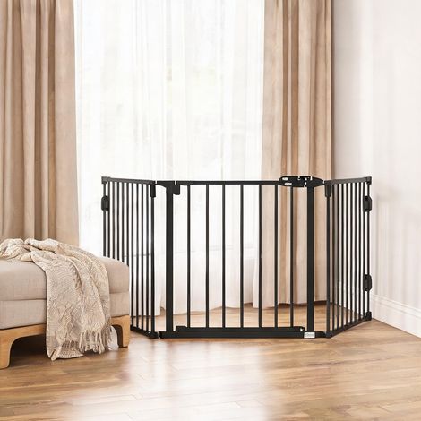 Barrière pour animaux à fermeture automatique pliable en acier (1/5)