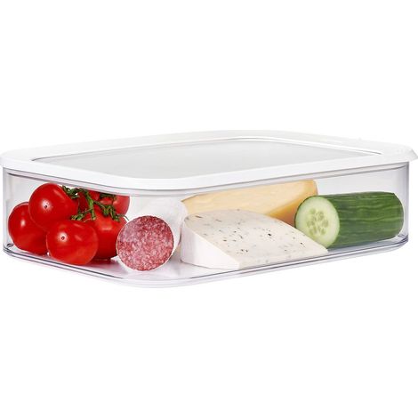 Boîte de Rangement Modula XXL - Boîte de Conservation Alimentaire avec Couvercle - Organisation de la Cuisine - Boîte de Rangement en Plastique - Empilable (1/5)