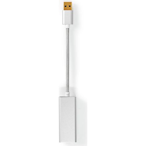 Tarjeta de red usb usb 32 generacion 1 1 gbps usb a macho rj45 hembra 020m redondo chapado en oro cobre desnudo plata caja con ventana cubierta