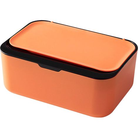 Boîte à Lingettes Humides - Étanche avec Couvercle - Rangement Polyvalent pour Salle de Bain Cuisine Bureau - Capacité 100 Lingettes - PVC Sans BPA (1/5)