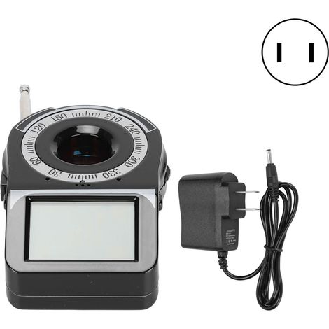 HF-Signaldetektor für Spionagekameras und GPS-Tracker, 100–240-V-Netzteil, US-Stecker