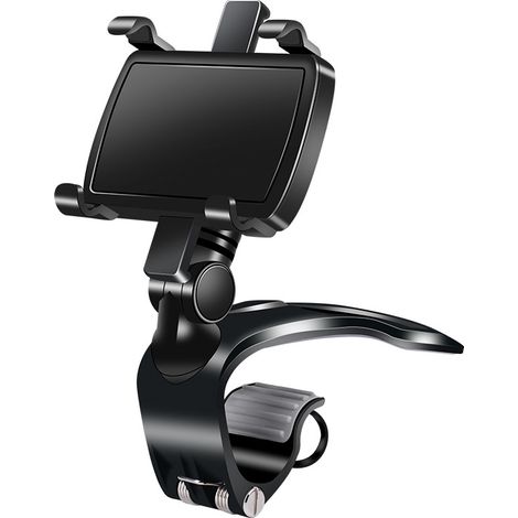 Support de Téléphone Voiture Rotation à 360 degrés, Tableau de Bord Socles téléphone Portable Automobile Car Phone Mount pour GPS et Les Smartphones de 4 à 7 Pouces