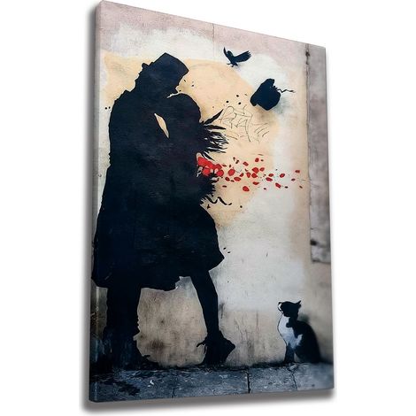 Decorazione artistica da parete con stampa su tela Painting Multicolore (1/5)