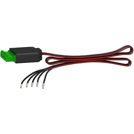 Câble préfabriqué UNIVERSAL 4000 mm, plat noir, compatible avec Acti 9 Smartlink