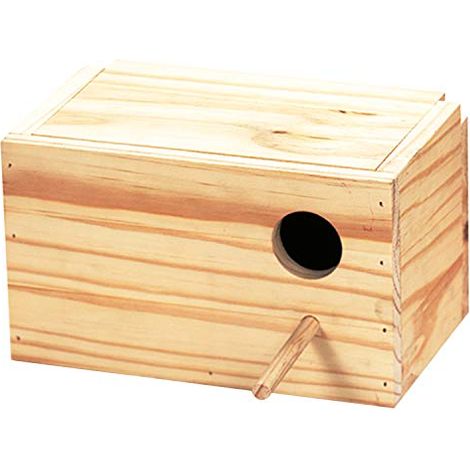 Arquivet 8435117856110 Nido in Legno, per Uccelli Agapornis, Orizzontale (1/2)