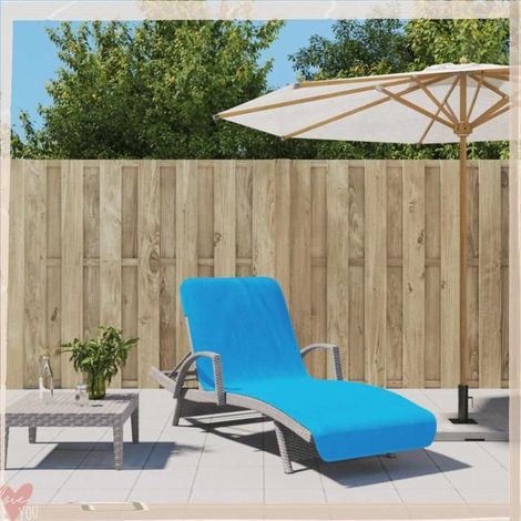 Serviette de plage - VINGVO - 362680 - Lot 2 75x200 cm - 400 GSM - Turquoise absorbante (1/5)