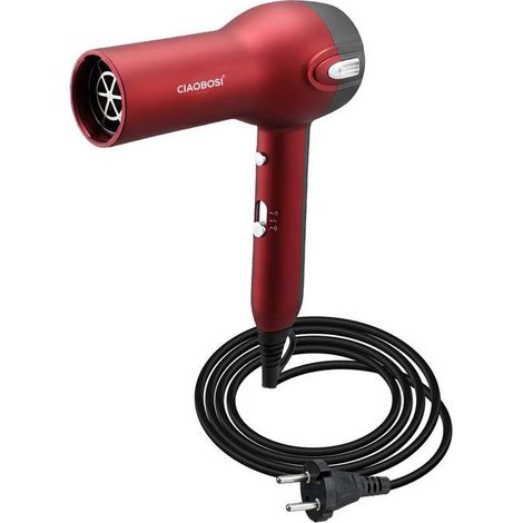 Sèche-cheveux - AVIZAR - 1400W - Air froid - Câble long - Silencieux (1/5)