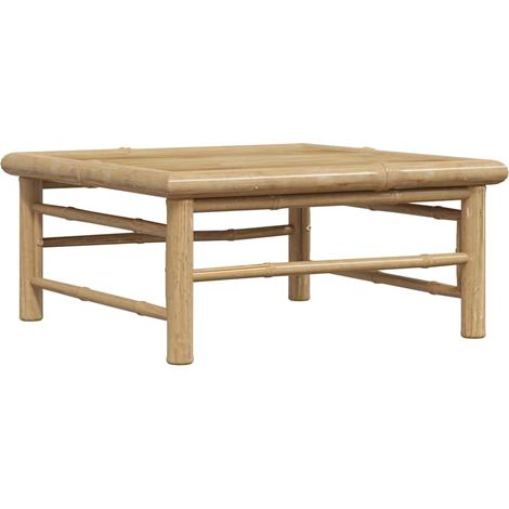 Table de jardin Contemporain - Table à manger de jardin - 65x65x30 cm Bambou Chic-462743 (1/4)