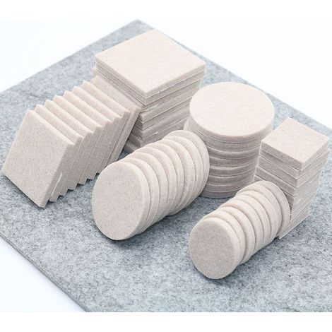Ensemble blanc de 256 pièces, comprenant des meubles en feutre de 2 formes différentes. (1/4)