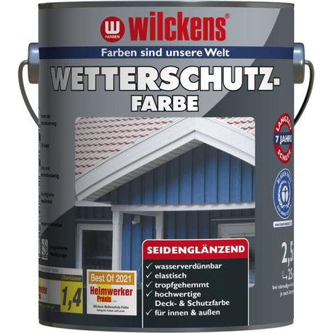 Vernis protecteur couleur chocolat Wilckens Granite, bidon de 2,5 l