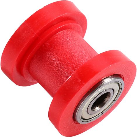 Galet tendeur de chaîne de 8 mm de diamètre intérieur pour moto tout-terrain chinoise (pit bike), rouge (1/5)