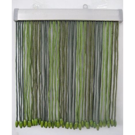 TENDA MOSCHIERA CORDONCINO CM.125X240 VERDE SCURO ZANZARIERA ANTI MOSCHE (1/4)