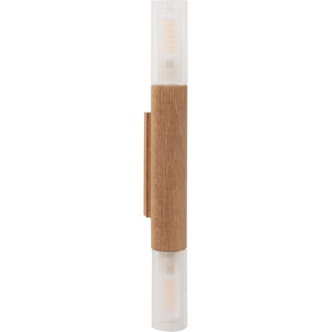 Zumaline MADERA Up & Down Wandleuchte, Holz, 2x G9