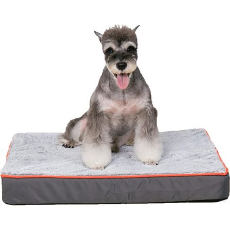 Coussin Chien Grande Taille Panier pour Chien Orthopétique Lit Chien en Mémoire de Forme Lavable - M 80x50x8cm (1/5)
