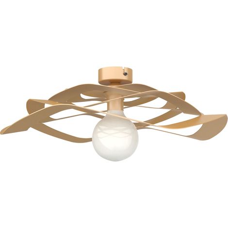 LUMICOM  KAMI Plafoniera, 1X E27, max 42W, metallo, anodic gold, D.60cm