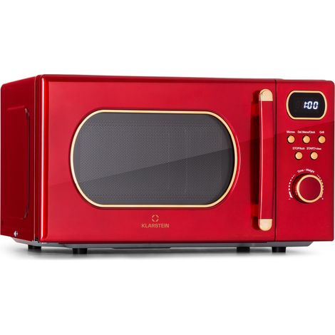 Klarstein Julieta Microondas con Grill 20 l 700 / 800 W Ø 25,5 cm 8 programas