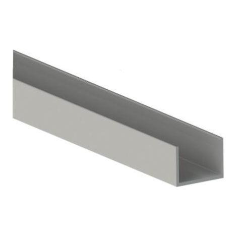 Profil placard U aluminium 19mm – Longueur 117cm – Pour planches jusqu'à 19mm d'épaisseur – Élément pour dressing