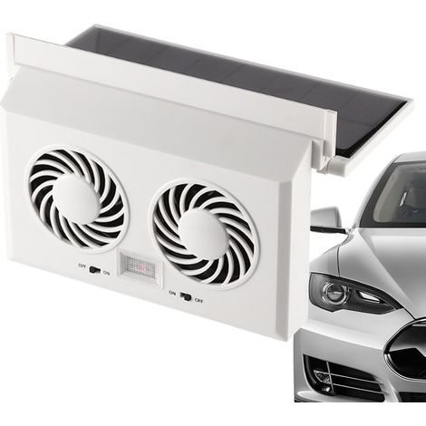 Ventilateur De Fenêtre Solaire Pour Voiture Double Tête (1/5)