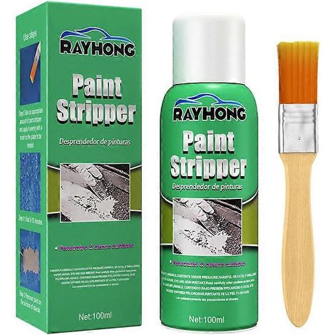 Décapant pour peinture moteur, décapant pour vernis et peinture de surfaces métalliques, décapant pour jantes de voiture, gel nettoyant sans traces avec pinceau (1/5)