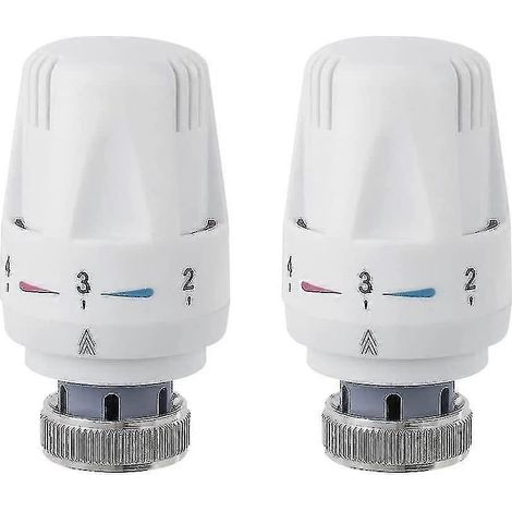Robinet thermostatique de radiateur, remplacement de robinet de radiateur, tête de remplacement de robinet thermostatique M30 x 1,5, compatible avec une utilisation domestique et professionnelle. (1/5)