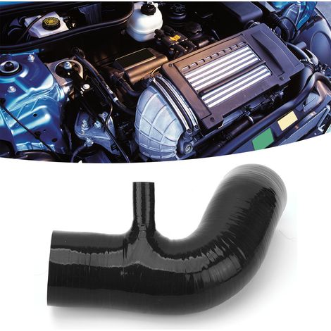 Modification pour Mini Cooper S R53 (2001-2006) : tuyau d'admission d'air en silicone noir. (1/5)