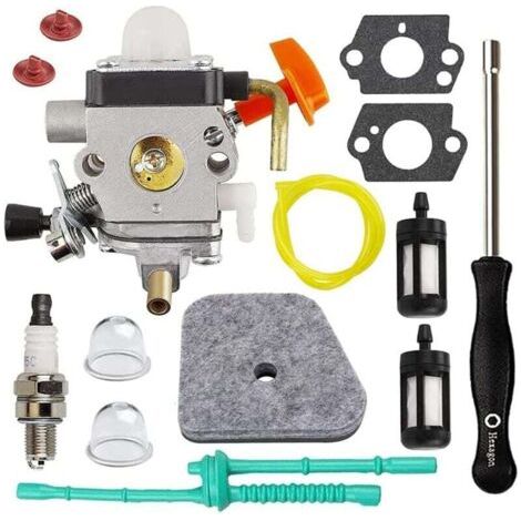 Kit de Carburateur pour FS90 FS110 HT101 FS130 FS100 = KM110R KM130 HL100 HT100 FS130R FS87 FS100R HL90 Tondeuse à Glucides