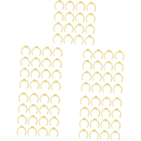 100 clips de fixation en plastique pour plinthes meubles cuisine (1/5)