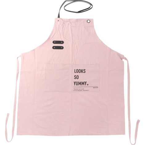 Tablier de Cuisine Adulte Coton Lin Rose Réglable avec Poche pour Téléphone Confortable et Respirant pour Cuisson et Jardinage