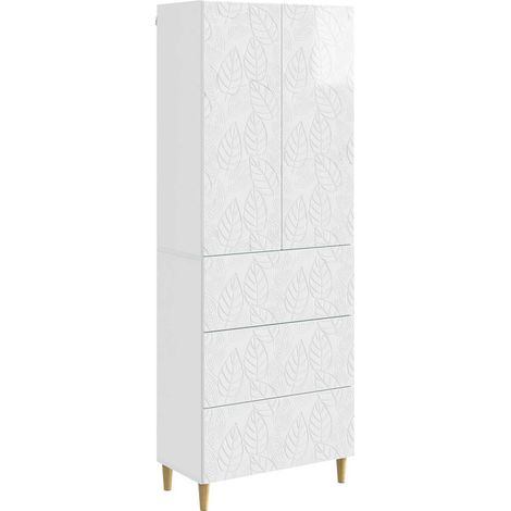 Set di armadi 2 pcs Bianco Lucido 66 x 34,5 x 90 cm vidaXL