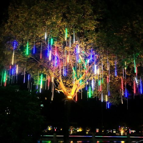Guirlande Led Meteorite - Tube Creux 30 Cm - 8 Tubes - 144 Led Smd - Pour Decoration Interieure Et Exterieure - 110 V / 220 V (1/5)